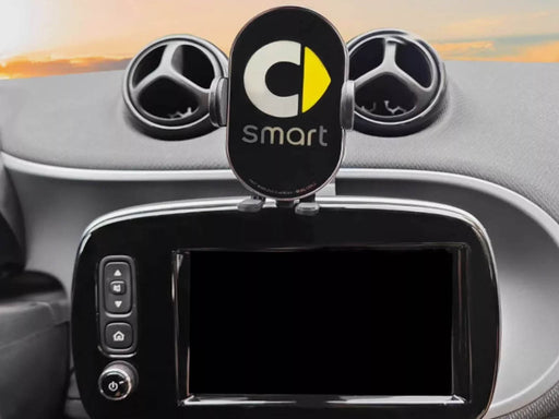 Wireless Charger Phone Holder Stand Top Infotainment Mount For Smart Fortwo 453