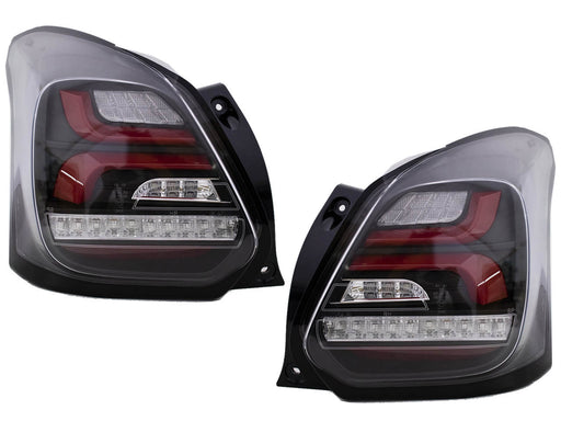 Sequential LED Rear Tail Lights For 2017-2023 Suzuki Swift Sport ZC33S Red Bar