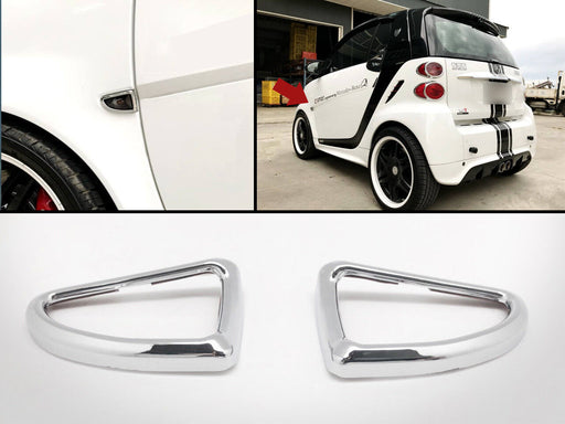 Chrome Blinker Side Markers Frame Cover Rim For Smart 451 Fortwo 2007-2014