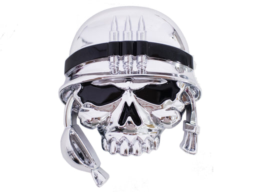 3D Soldier Army Skull Decal for Any Flat Surface Chrome Car Decals as a Emblem