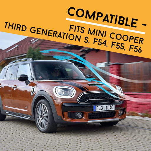 Glossy Black Bonnet Scoop - Car Hood Scoop Vent Cover - Car Decorative Air Flow Intake Vent Scoop For Mini Cooper S F55 F56 F57 2014