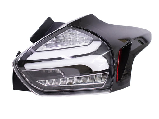 For 2015-2018 Ford Focus Mk3.5 3D/5D JDM Black LED Tail Lights Dynamic Indicator