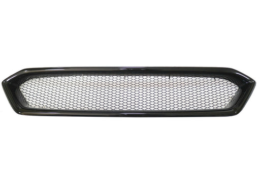 Front Grille For 2018-2021 Subaru WRX STI VA - Gloss Black Black Mesh Grill