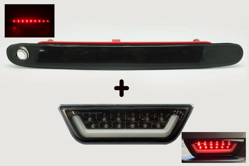 COMBO SMOKE LENS 3RD BRAKE LIGHT F1 REAR FOG LIGHT FOR 12-20 SUZUKI SWIFT SPORT