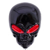 3D Skull Alien Decal for any Flat Surface - Black Red Car Decals Skull Emblem