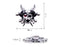3D Pirate Corsair Decal for any Flat Surface - Chrome Car Decals Skull Emblem