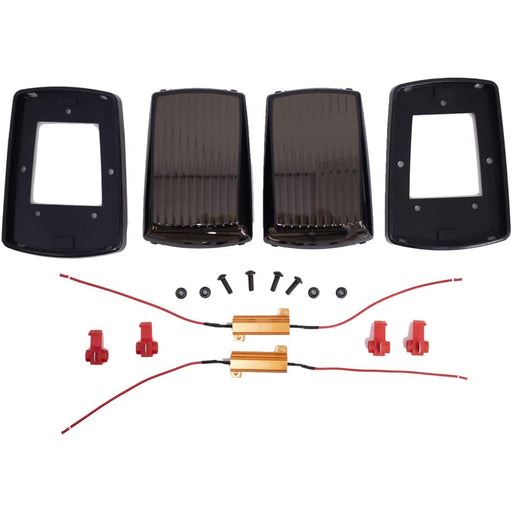 Smoked LED Bonnet Indicator Turn Signal Lights Compatible With Mercedes-Benz W463 G-Class