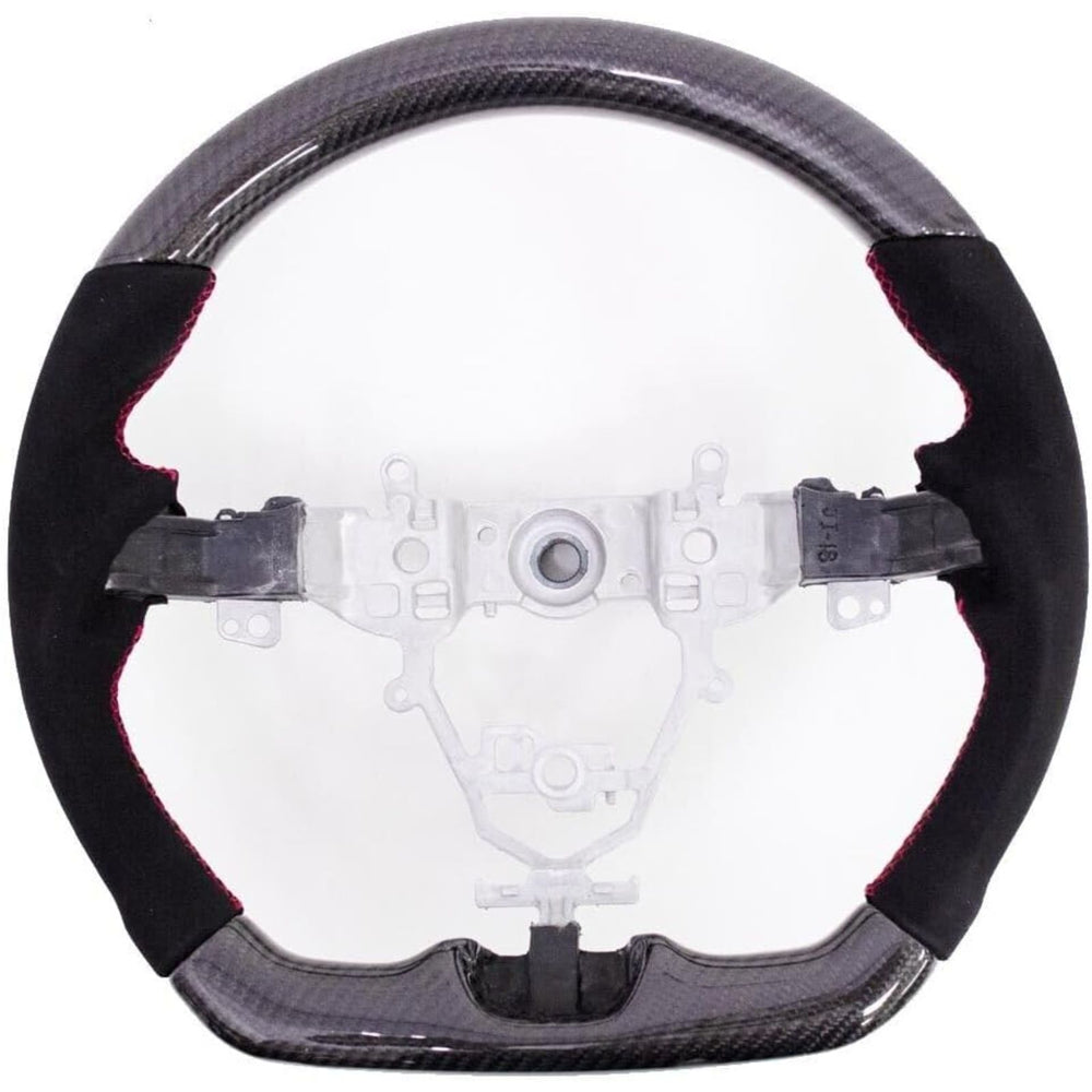Carbon Fiber Suede Steering Wheel Red Stitching for Suzuki Jimny 2018–2024