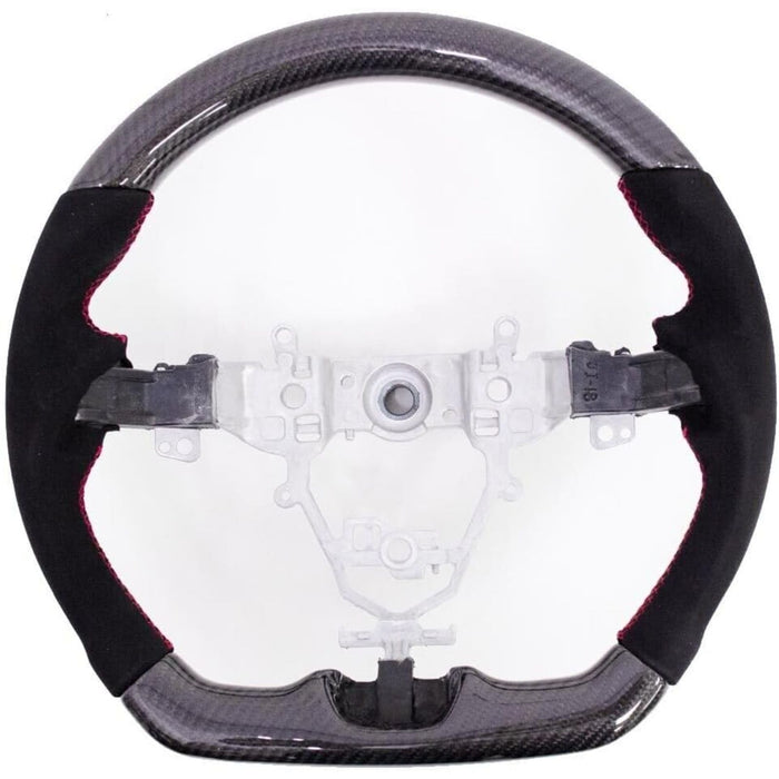 Carbon Fiber Suede Steering Wheel Red Stitching for Suzuki Jimny 2018–2024