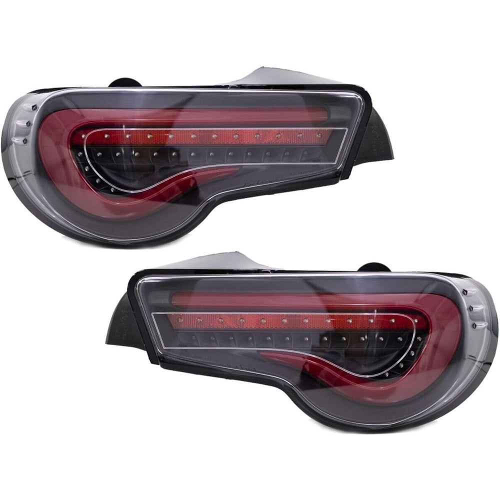 LED Valenti Style Tail Lights Sequential Red Bar for Toyota 86 / Scion FR-S / Subaru BRZ 2013–2020