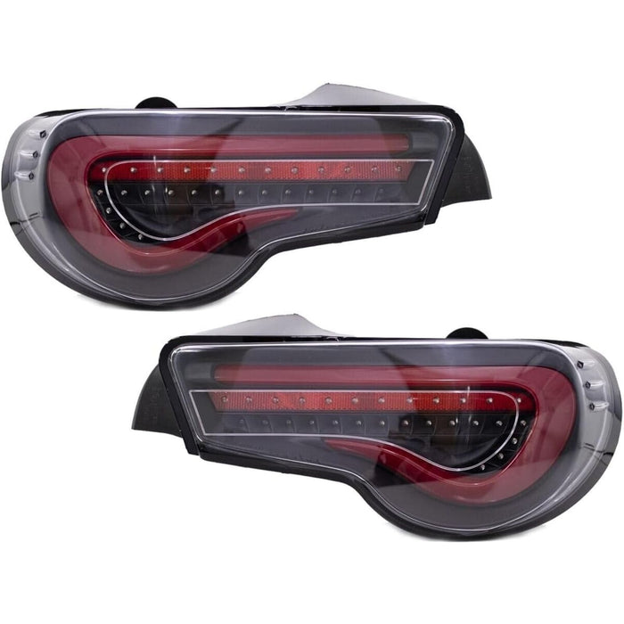 LED Valenti Style Tail Lights Sequential Red Bar for Toyota 86 / Scion FR-S / Subaru BRZ 2013–2020