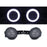 LED Turn Signal Indicator Halo Ring Light Smoke Compatible With Mini Cooper R50 R52 R53 S