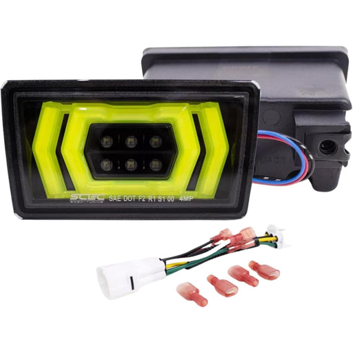 F1 Style LED Rear Fog / 4th Brake Light – Neon Yellow (2022–2025 Subaru WRX VB)