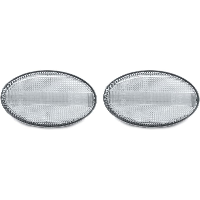LED Side Markers Clear Lens Turn Lights Compatible With 2002-2007 Subaru Impreza WRX STI