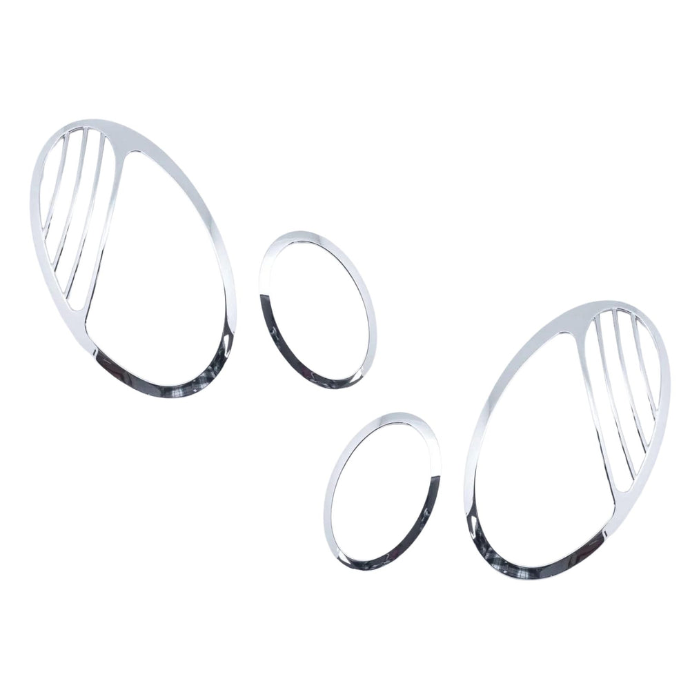 Chrome Headlight Frames Compatible With Mercedes-Benz W211 E-Class (2002–2006) “2007 Update Look”