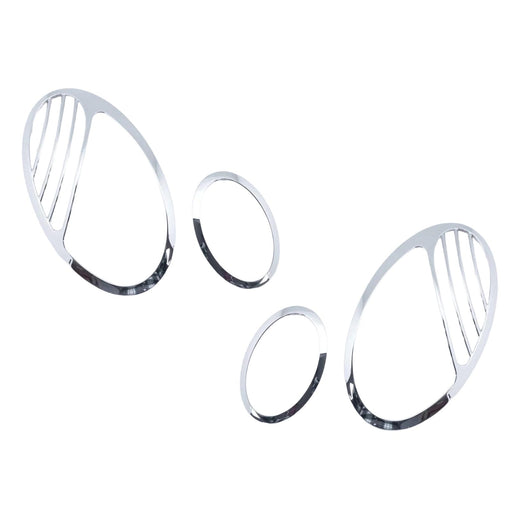 Chrome Headlight Frames Compatible With Mercedes-Benz W211 E-Class (2002–2006) “2007 Update Look”
