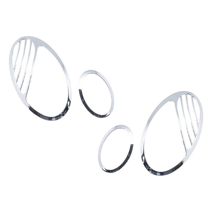 Chrome Headlight Frames Compatible With Mercedes-Benz W211 E-Class (2002–2006) “2007 Update Look”