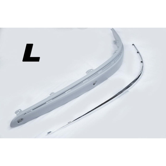 Left Front Bumper Molding with Chrome Trim Compatible with Mercedes-Benz E-Class W211 (2003–2006)