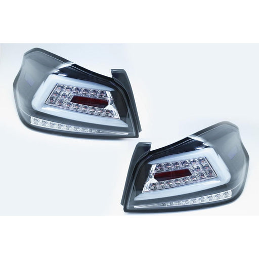 C Shape JDM LED Tail Lights with Sequential Indicator for Subaru WRX STI VA 2015–2021