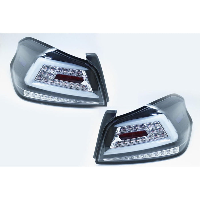 C Shape JDM LED Tail Lights with Sequential Indicator for Subaru WRX STI VA 2015–2021