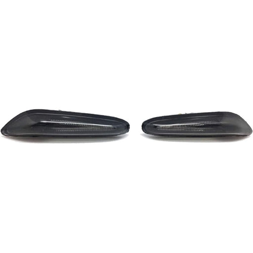 LED Side Marker Lights Compatible With BMW E82 / E87 / E90 / E91 / E92 / E93 - Crystal Smoke Lens