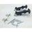 Universal Black Rubber Hood Bonnet Pins Kit Lock Latch Catch Hold-Down Set