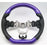 Purple Carbon D-Shape Leather Steering Wheel for 2015–2021 Subaru WRX STI VA