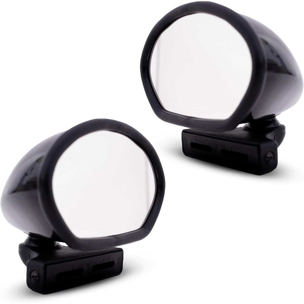 GT Style Fender Mount Door Mirrors (Black) – Universal Fit (RH + LH)