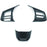 Carbon Fiber Steering Wheel Button Trim Cover Compatible With Subaru WRX STI VA 2018–2021 (Manual Transmission)