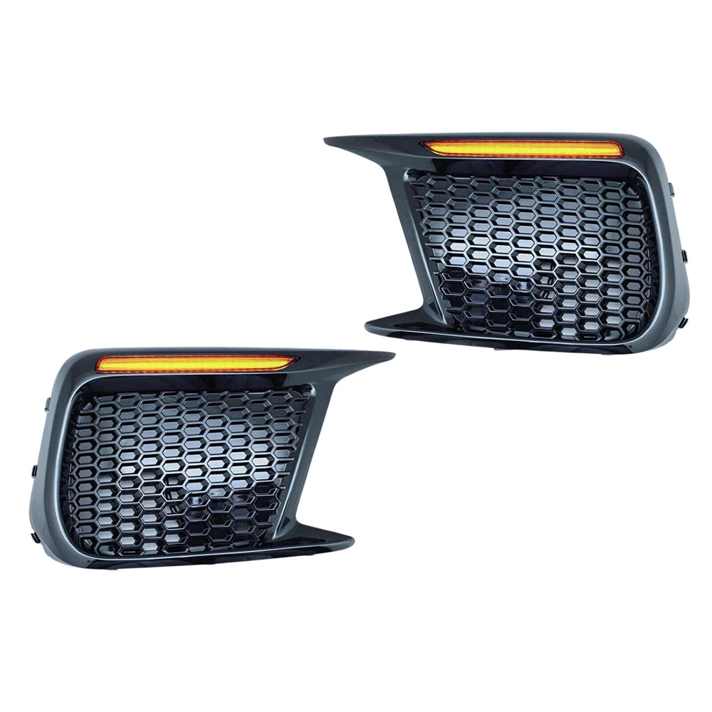 Sequential LED Turn Signal + Daytime Lights Non-Fog Bezel Compatible With 2018-Up Subaru WRX STI
