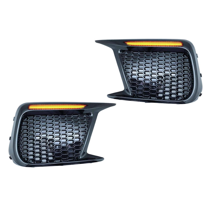 Sequential LED Turn Signal + Daytime Lights Non-Fog Bezel Compatible With 2018-Up Subaru WRX STI