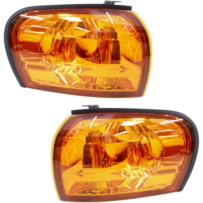 Crystal Amber Corner Lights (E-Mark) for Subaru Impreza GC8 / CC8A / Outback (1992–2000)
