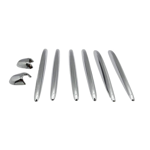 Chrome Hood Vent Fin+Nozzle Cover Trim for Mercedes Benz W164 X164 ML350 GL450
