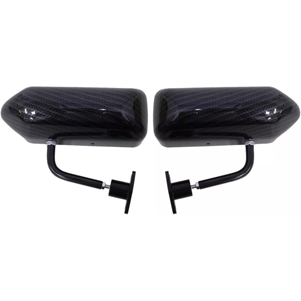 Race Small F1 Mirrors GP Type Kit Carbon Look Universal Fit (Pair RH+LH)