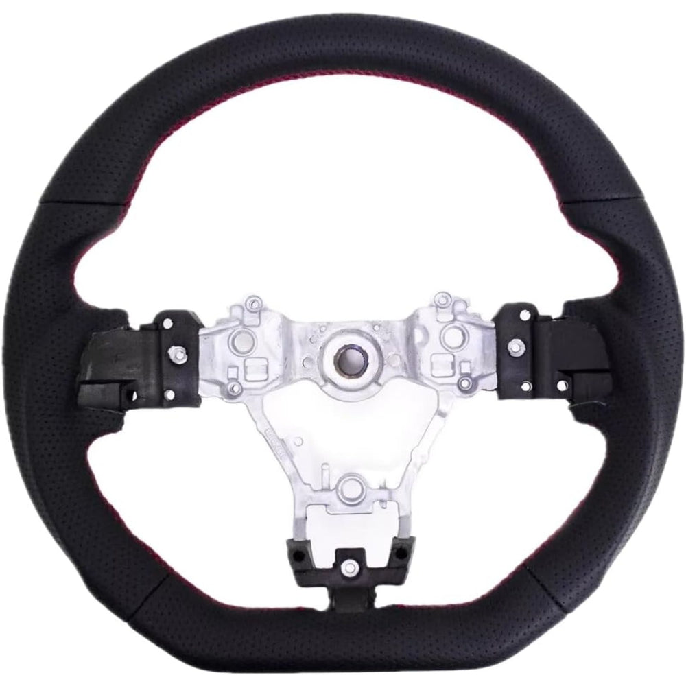 CarLab Black Aluminum Leather Steering Wheel – 2015–2021 Subaru WRX STI VA