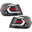 LED Tail Lights with Sequential Indicator (White Bar / Matte Black Housing) – For Subaru WRX / STI (2015–2021)