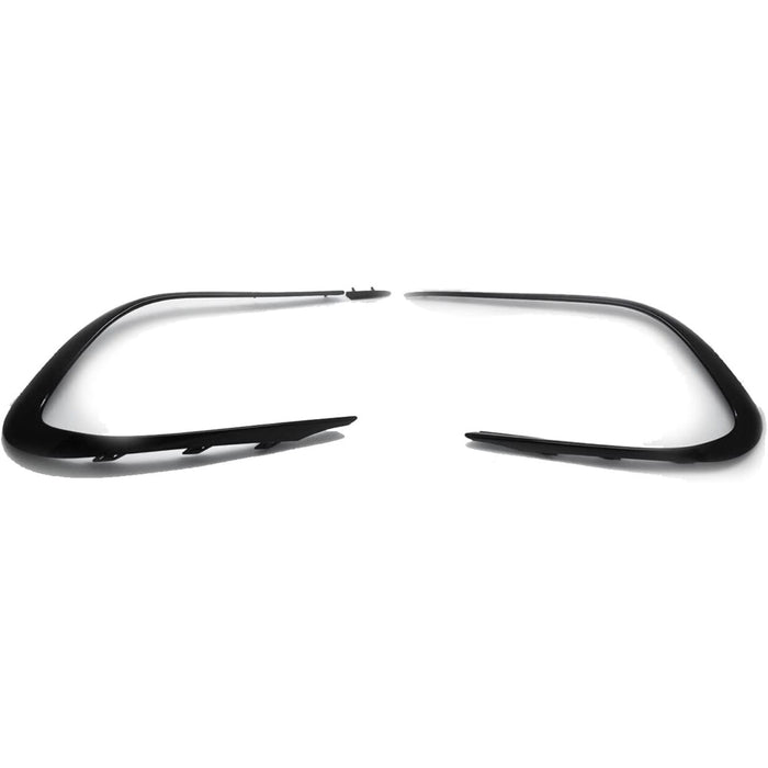 Front Bumper Canards Flap Spoilers Compatible With Mercedes-Benz CLA-Class W117 CLA250 CLA45 Facelift (2017–2019)