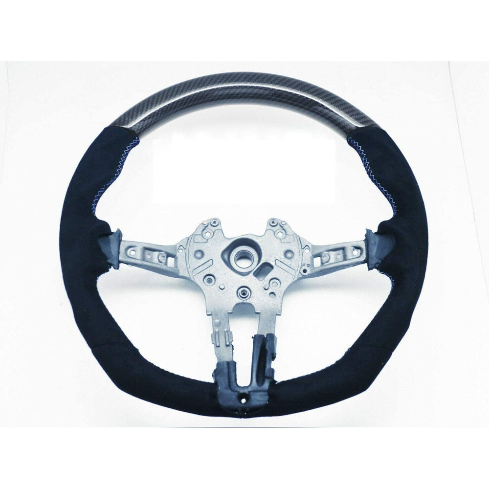 Carbon Fiber Suede Alcantara Steering Wheel Compatible With BMW M Series (F87 / F80 / F82 / F85 / F86)