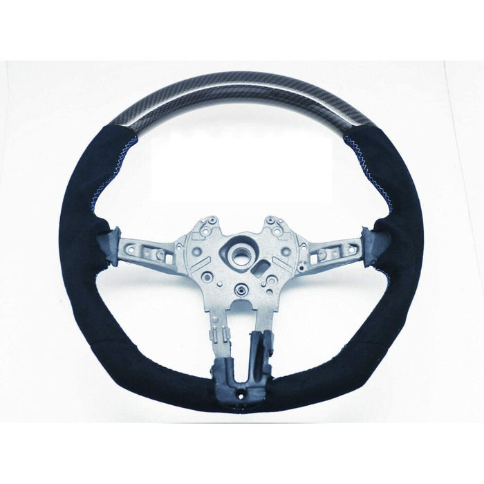 Carbon Fiber Suede Alcantara Steering Wheel Compatible With BMW M Series (F87 / F80 / F82 / F85 / F86)