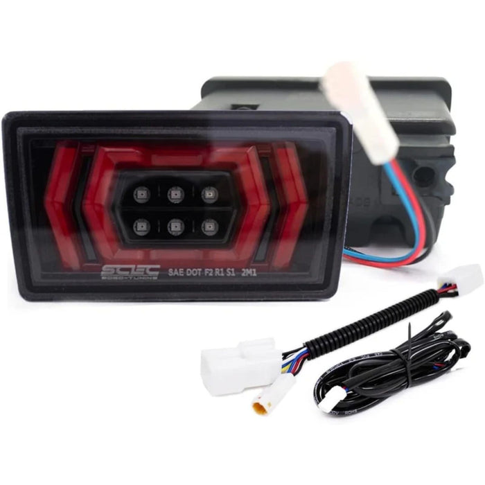 F1 4th Brake Light V2 For 2015-2021 Subaru WRX STI W/DRL Red Bar - Clear Lens