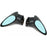 Replacement Sport Door Mirrors (Black / Blue Lens) – For Honda Fit Gen3 (2015–Up)