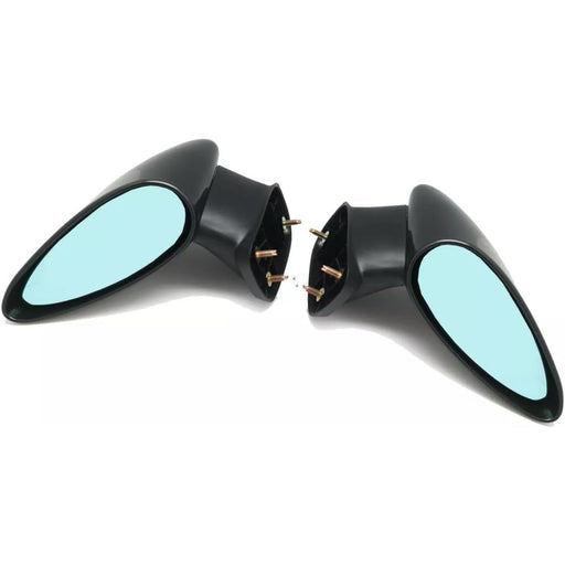 Replacement Sport Door Mirrors (Black / Blue Lens) – For Honda Fit Gen3 (2015–Up)