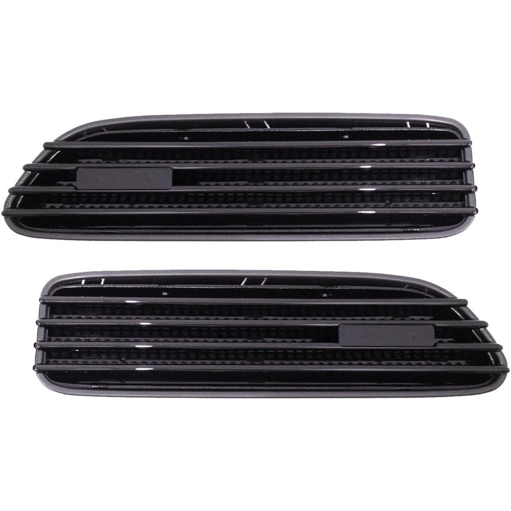 Replacement Glossy Black Side Fender Grille Vents Compatible with BMW E46 M3 2001-2006