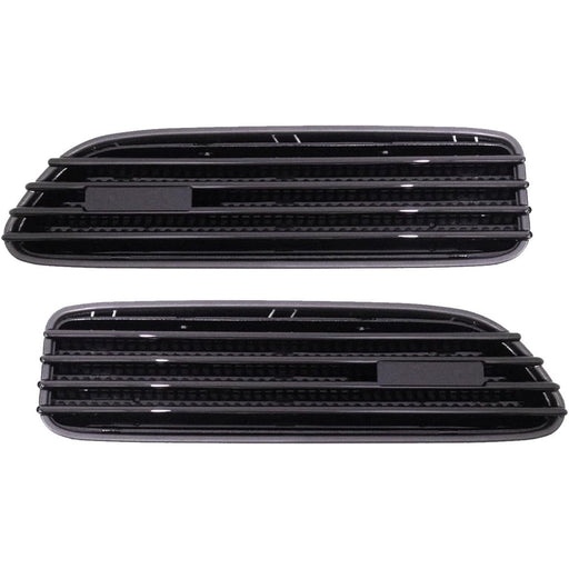 Replacement Glossy Black Side Fender Grille Vents Compatible with BMW E46 M3 2001-2006
