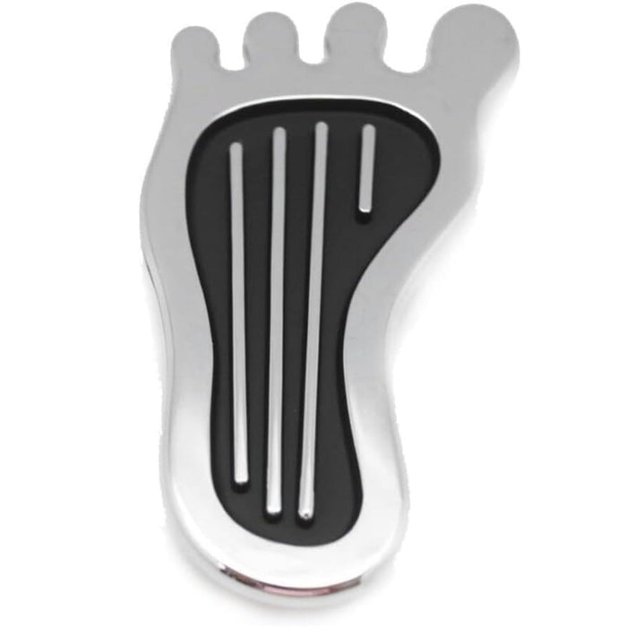 Barefoot Style Dimmer Switch Pedal Pad Cover Chrome Aluminum Hot Rod Rat Rod Custom Design
