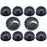 Exterior Lights - 73mm LED Upgrade Lamps Kit Smoke Lens for 1990-2016 Land Rover Defender