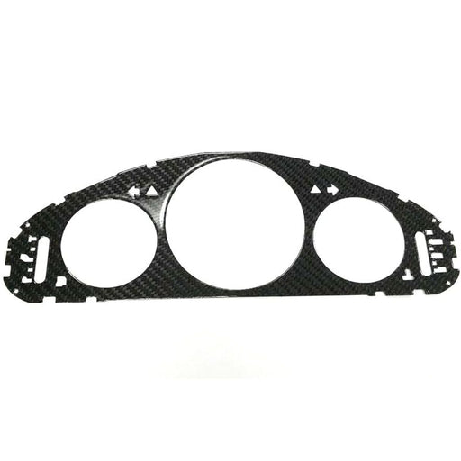 Carbon Fiber Look Cluster Dashboard Gauge Cover – Compatible with Mercedes-Benz W211 E-Class