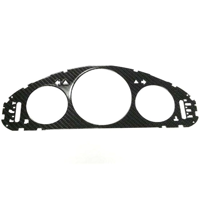 Carbon Fiber Look Cluster Dashboard Gauge Cover – Compatible with Mercedes-Benz W211 E-Class