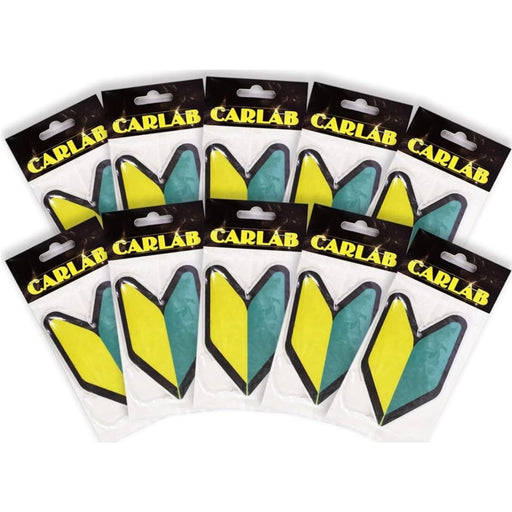 Wakaba Tree Car Air Freshener (10 Pack, Apple Scent, JDM Style)