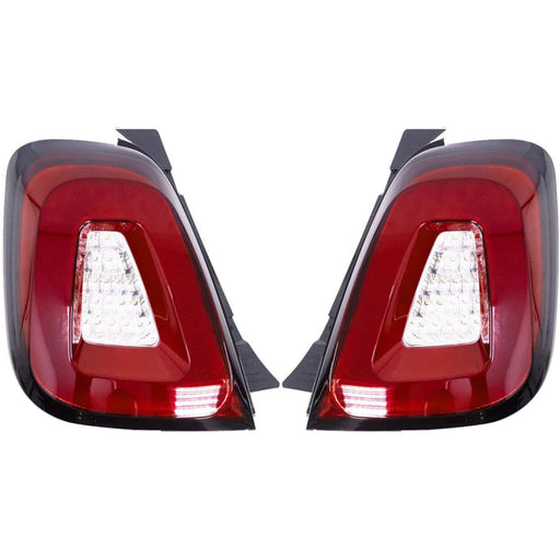 Fully LED Tail Lights with Sequential Turn Signals for Fiat Abarth 500 / 595 (2017–2020)